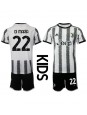 Juventus Angel Di Maria #22 Heimtrikotsatz für Kinder 2022-23 Kurzarm (+ Kurze Hosen)